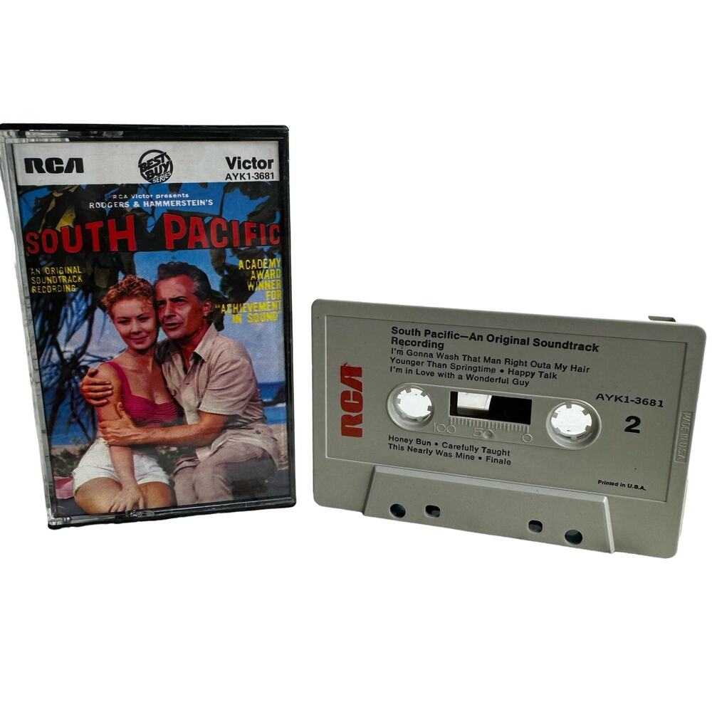 South Pacific Original Motion Picture Soundtrack 1958 Cassette Tape 3681 RCA